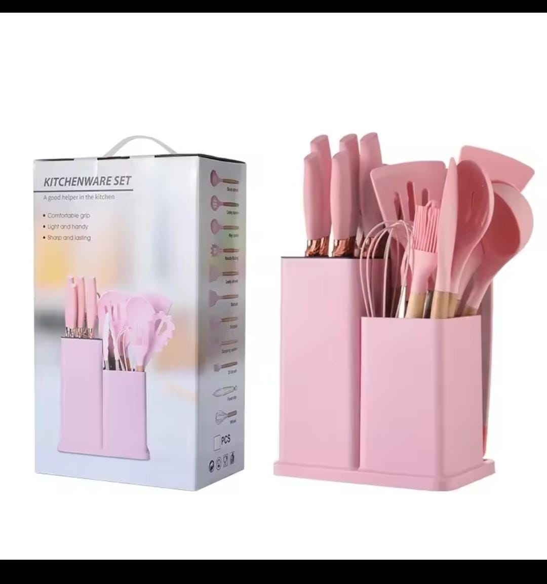 Set De Utensilios Cuchillos Y Cucharones